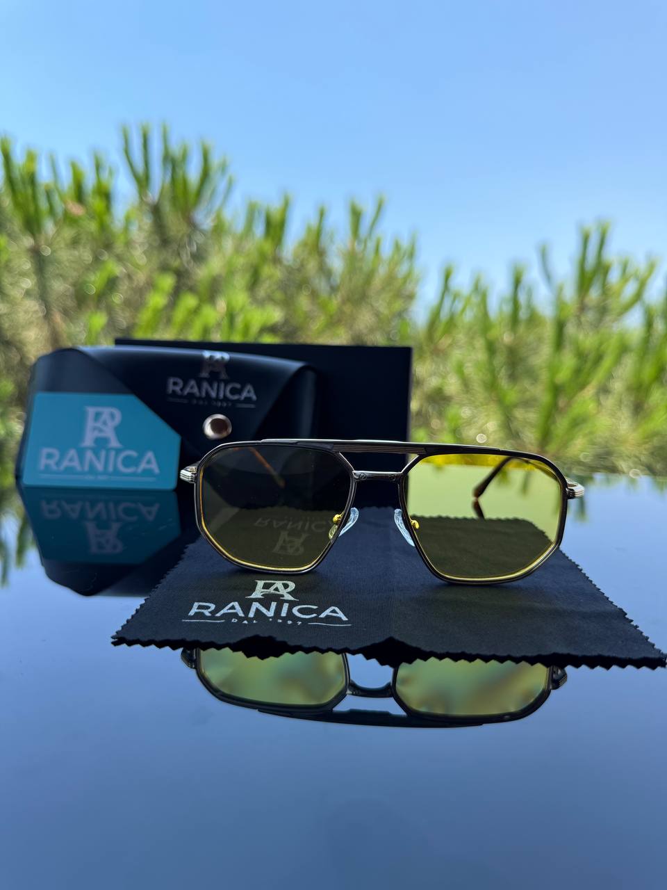 Occhiale Ranica Aviator Nero