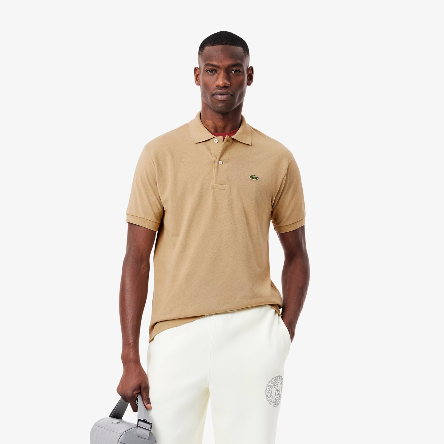 Polo Lacoste Uomo Grigio chine