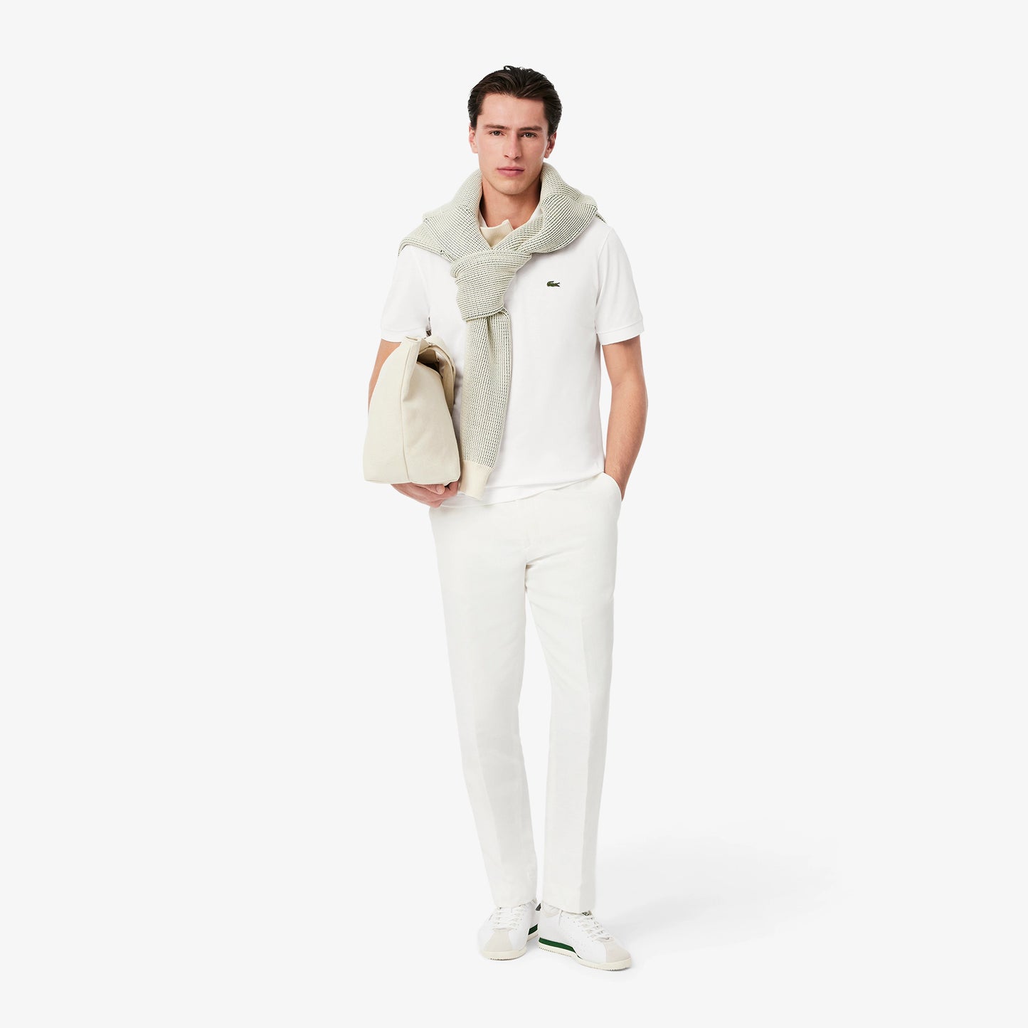 Polo Lacoste Uomo Grigio chine